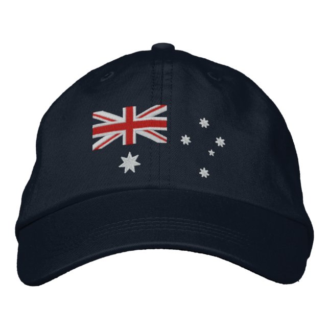 Boné Bordado clássico de bandeira australiana (Frente)