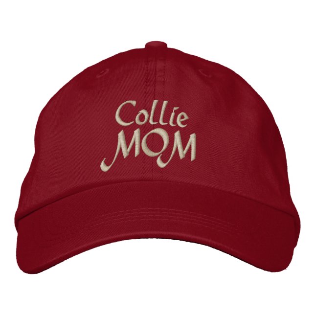 Boné Bordado Collie MOM Gifts (Frente)