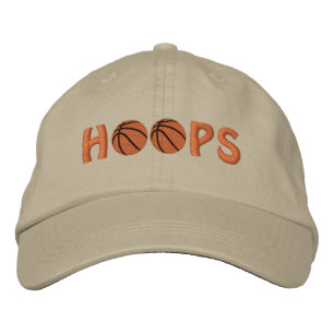 Boné Bordado com Aros de Basquetebol