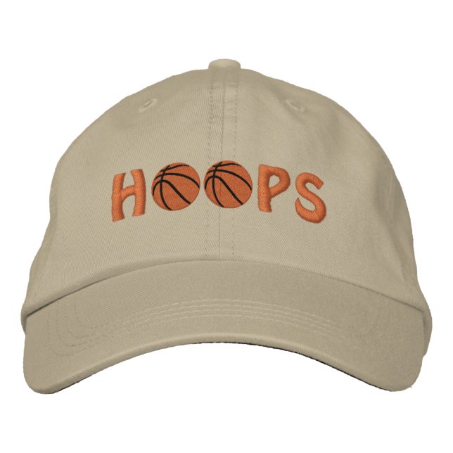 Boné Bordado com Aros de Basquetebol (Frente)