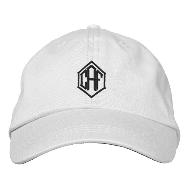Boné Bordado com Fonte de Bloco Personalizada com  (Frente)