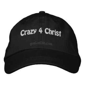 Boné Bordado Cristo Crazy 4 gotGod316.com