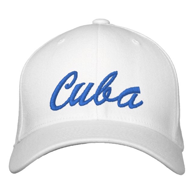 Boné Bordado Cuba bordou o chapéu (Frente)