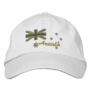 Boné Bordado de Bandeira do Kaki Australiano