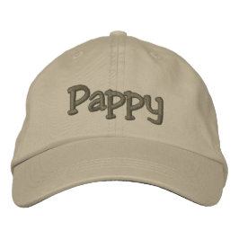 Boné bordado de baseball Pappy Mocha / Chapéu
