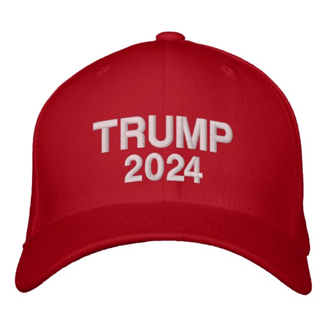 Boné Bordado de Basebol Trump 2024 Maga (Frente)