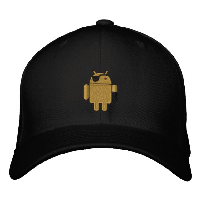 Boné Bordado de Pirata Robótica Android (Frente)