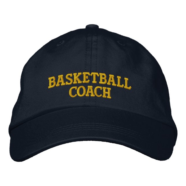 Boné bordado de treinador de basquete (Frente)