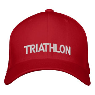 Boné bordado de Triathlon ... aaaagasdfgdsf