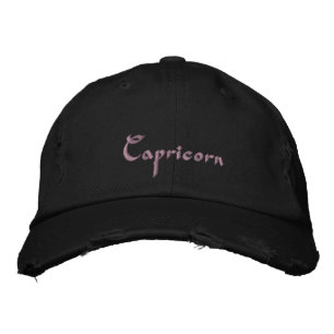 Boné bordado do Capricórnio Zodiac / Chapéu