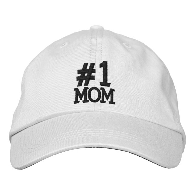 boné bordado do nº 1 MOM (Frente)