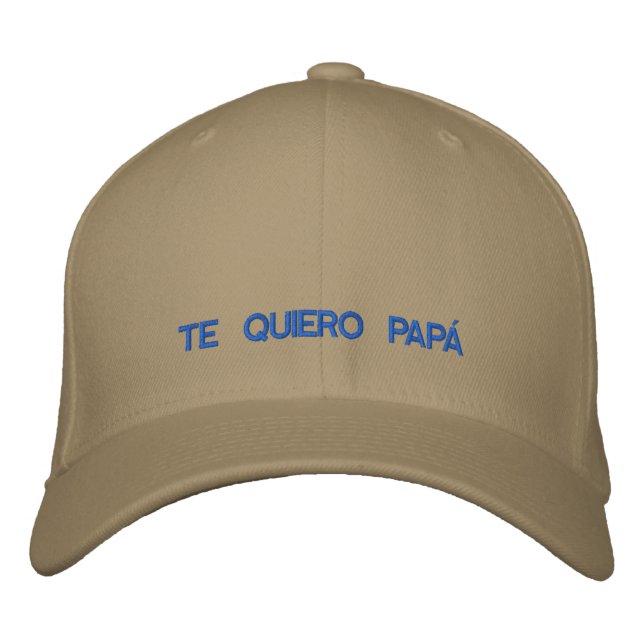 Boné Bordado Do Quiero Papa Em Espanhol (Frente)