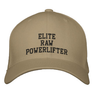 Boné Bordado Elite Raw Powerlifter