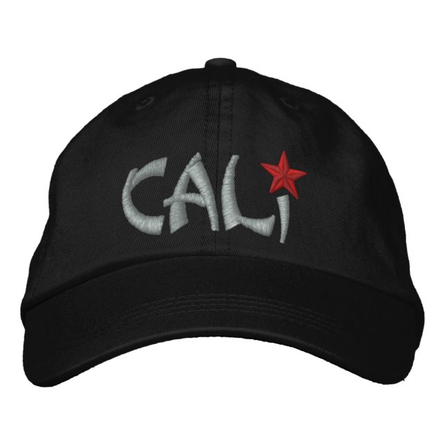 Boné Bordado Embroborado STAR da República da Califórnia (Frente)