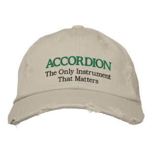 Boné Bordado Engraçado Bordado Accordion Music Hat