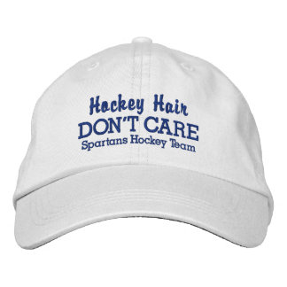 Boné Bordado Engraçado nome do time personalizado "Hockey Hair