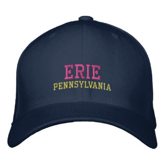 Boné Bordado Erie Pennsylvania Embroiderou Hat