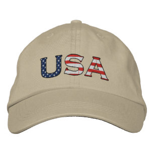 Boné Bordado Estados Unidos Bordados Stars & Stripes Hat (Khaki
