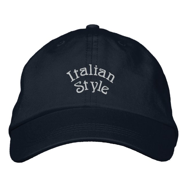 Boné Bordado Estilo italiano (Frente)