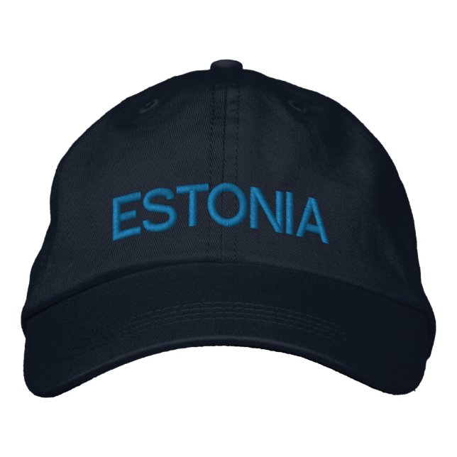 Boné Bordado Estônia Hat Eesti Kohandatud müts Personalizado (Frente)
