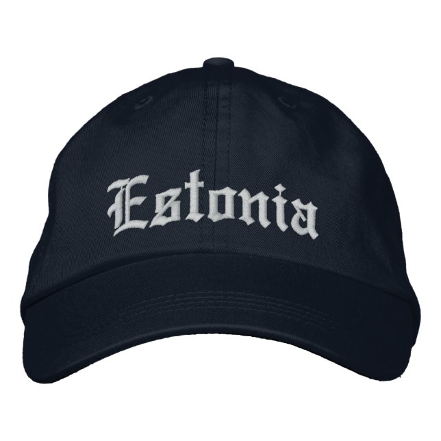 Boné Bordado Estônia Personalize o chapéu (Frente)