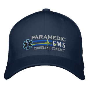 Boné Bordado Estrela personalizada do paramédico do EMS da vida