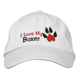 Boné Bordado Eu Amo A Minha Impressão De Cachorro