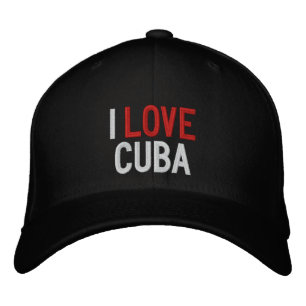 BONÉ BORDADO EU AMO CUBA