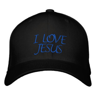 BONÉ BORDADO EU AMO JESUS