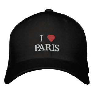 Boné Bordado Eu Amo Paris