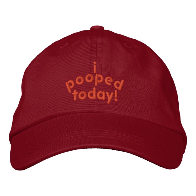 Boné Bordado Eu Pooptei Hoje (Frente)