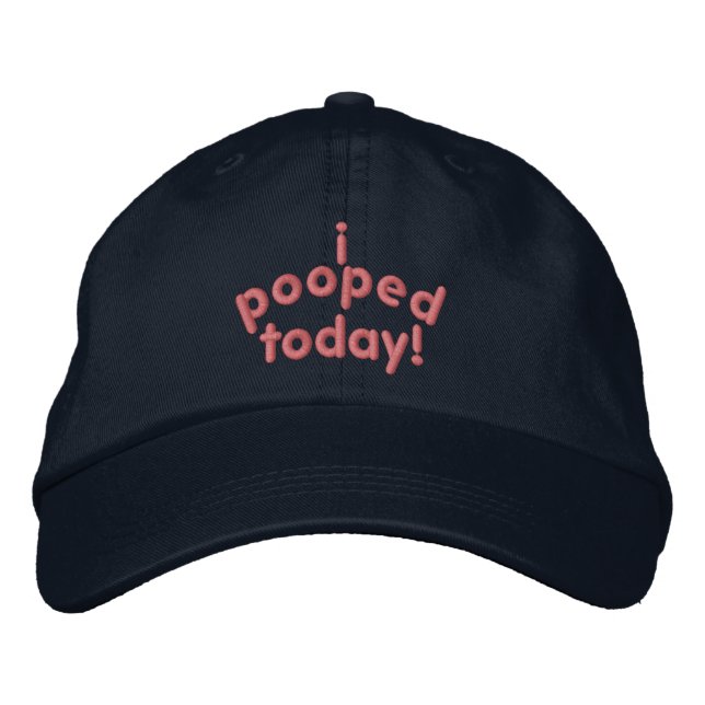 Boné Bordado Eu Pooptei Hoje (Frente)