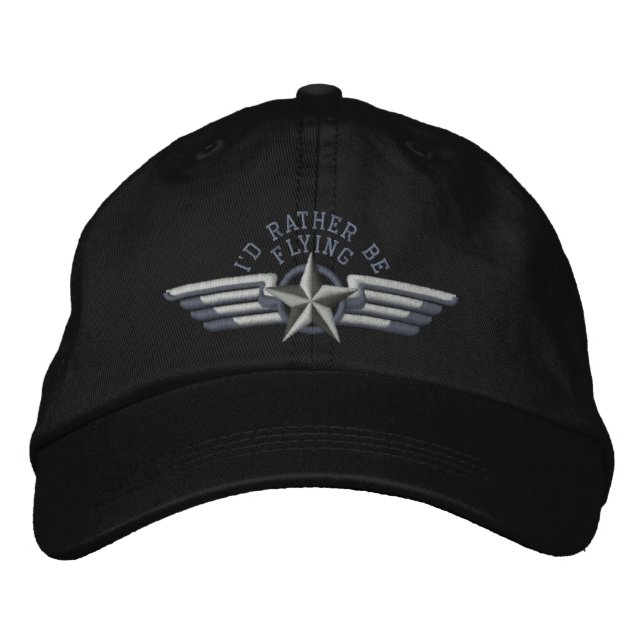Boné Bordado Eu preferencialmente pilotar Crachá Star Wings (Frente)
