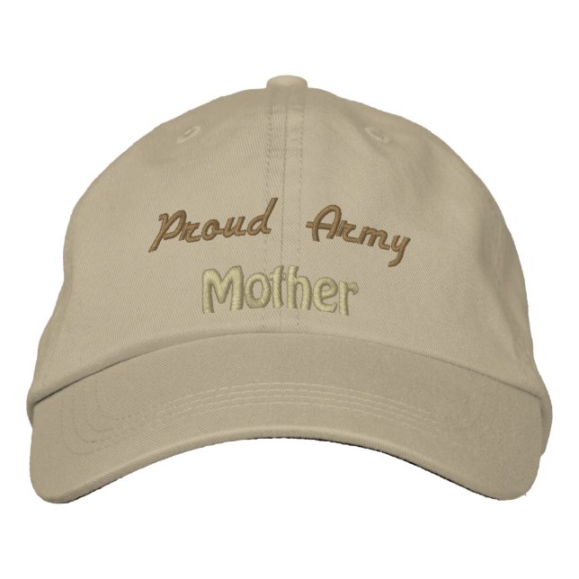 Boné Bordado Exército Orgulhoso, Mãe (Frente)