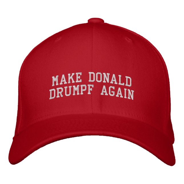 Boné Bordado Faça Donald Drumpf Novamente (Frente)