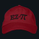 Boné Bordado Fácil como empilhar com pi<br><div class="desc">Um design de bordado de Pi cômico. Este boné bordado de beisebol personalizado é fazer para um presente humorístico excelente para o matemático, o geek, a mente inquisitiva. Excelente para um estudante, professor, engenheiro ou qualquer um que tenha essa coisa com números. Designs de bordados estão disponíveis em uma seleção...</div>