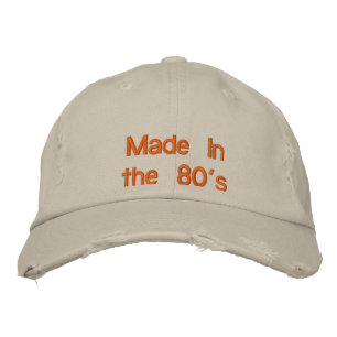 Boné Bordado Feito nos anos 80