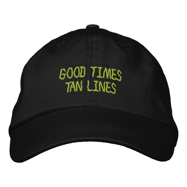 Boné Bordado Good Times Tan Lines (Frente)