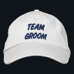 Boné Bordado Grupo de Equipe<br><div class="desc">Boné ideal para esportes ou esquadras, texto bordado, de Ricaso</div>