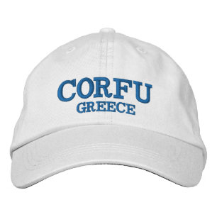 Boné Bordado Hat Personalizado da Grécia Corfu