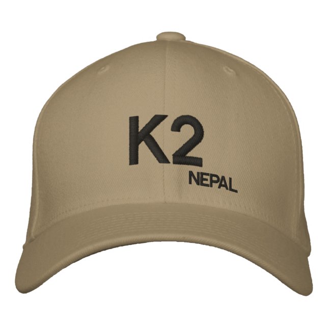 Boné Bordado Hat Personalizado do Nepal Montanho do K2 (Frente)