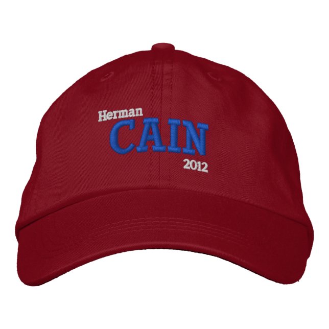 Boné Bordado Herman Cain 2012 (Frente)