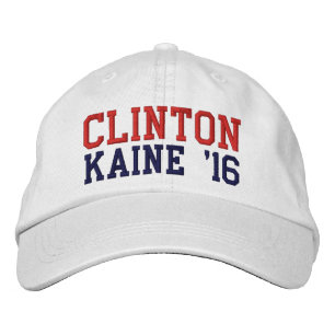 Boné Bordado Hillary Clinton Tim Kaine 2016
