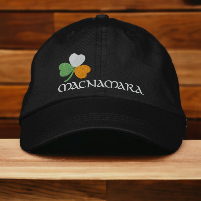 Boné Bordado Irish Shamrock Personalizado (Criador carregado)
