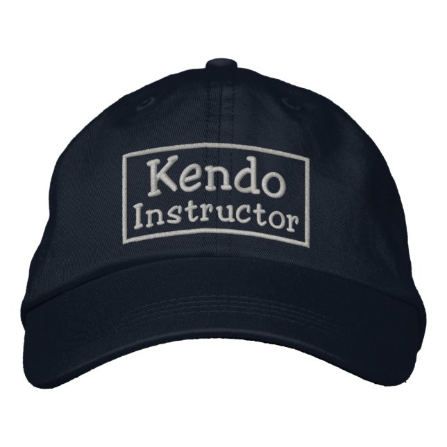 Boné Bordado Kendo Instrutor (Frente)