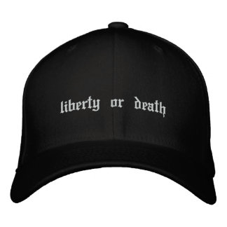 Boné Bordado Liberdade ou morte Bordado Hat