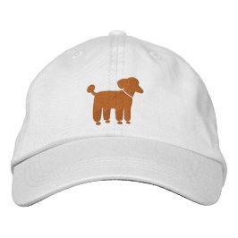 Boné Bordado Logotipo Poodle Dog Apricot (Cor Personalizável)