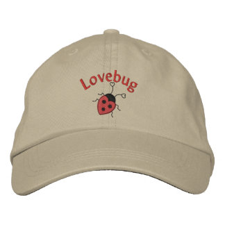 Boné Bordado LoveBug com Ladybug