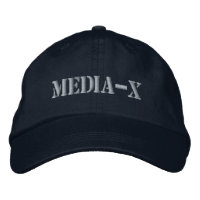 Boné bordado Media-X | Dê poder à sua voz