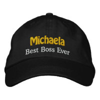Melhor Chefe Nome Personalizado BROWN DOURADO Thre
